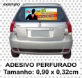 Adesivo Perfurado o metro